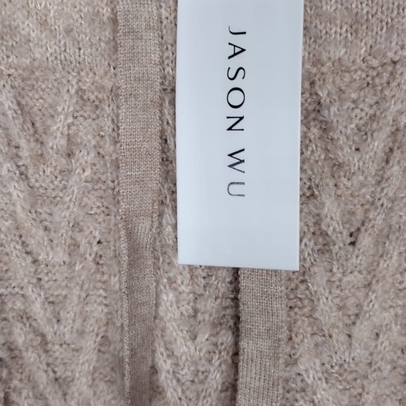 Jason Wu Cozy Knit Wide-Leg Pants in Beige size L brand new W - Picture 5 of 9